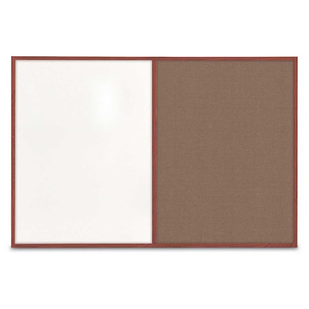 United Visual Products Slim Style Indoor Enclosed Corkboard, 42 UVRDS42SBH-GOLD-BLSPRU